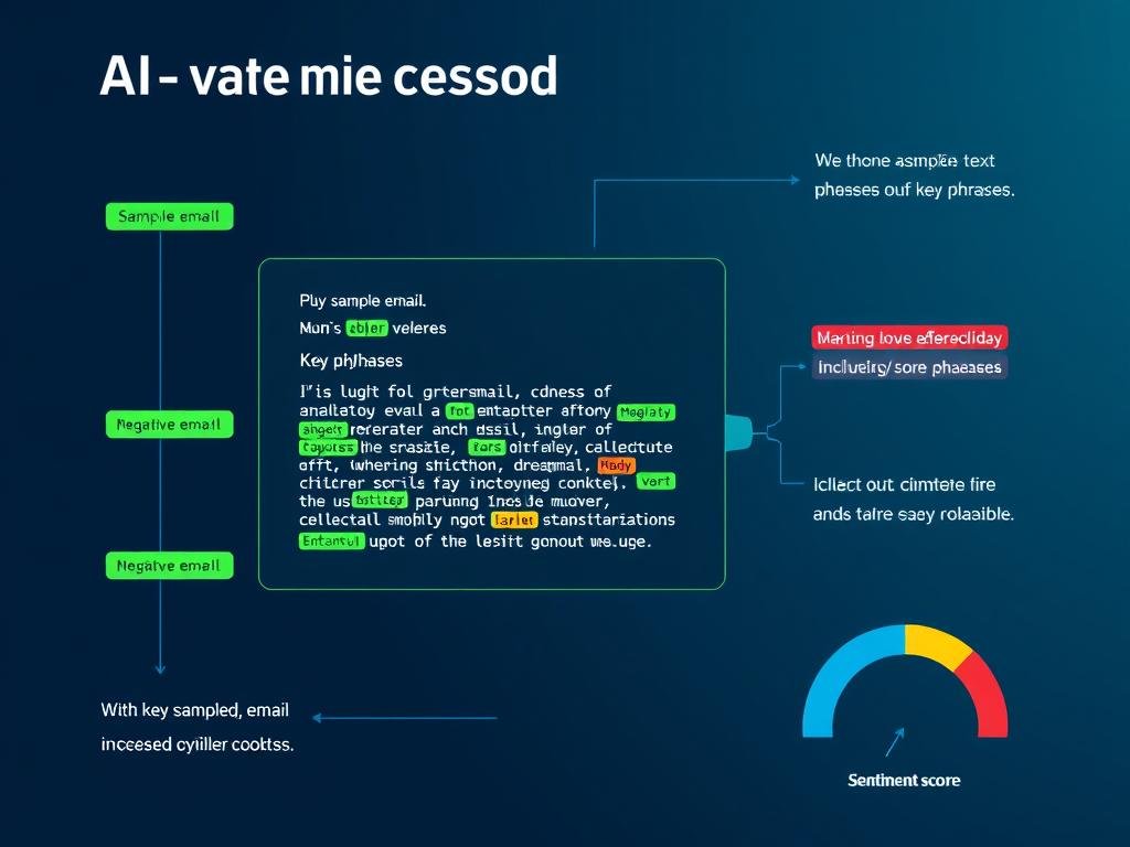 AI analyzing email sentiment for lead qualification in AI lead generation process