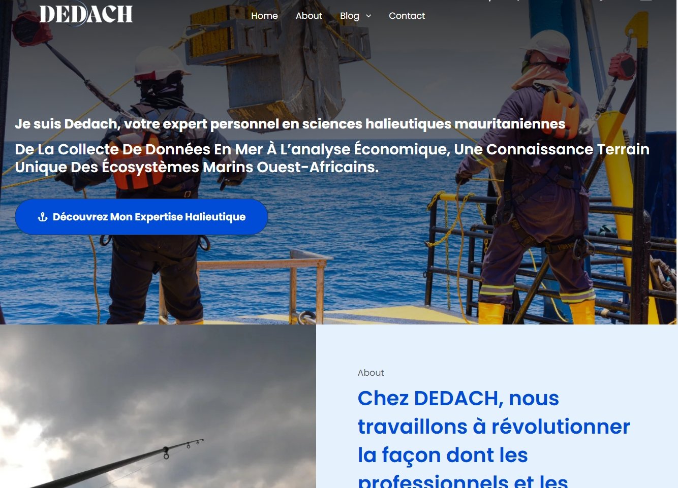 Je suis Dedach, votre expert personnel en sciences halieutiques mauritaniennes