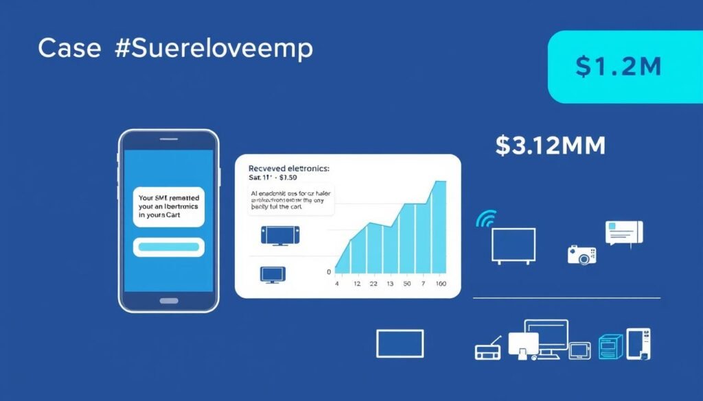 Electronics store using AI SMS reminders to recover abandoned carts