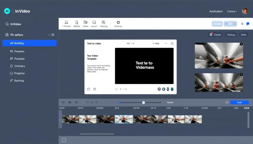 InVideo interface showing AI-powered video creation
