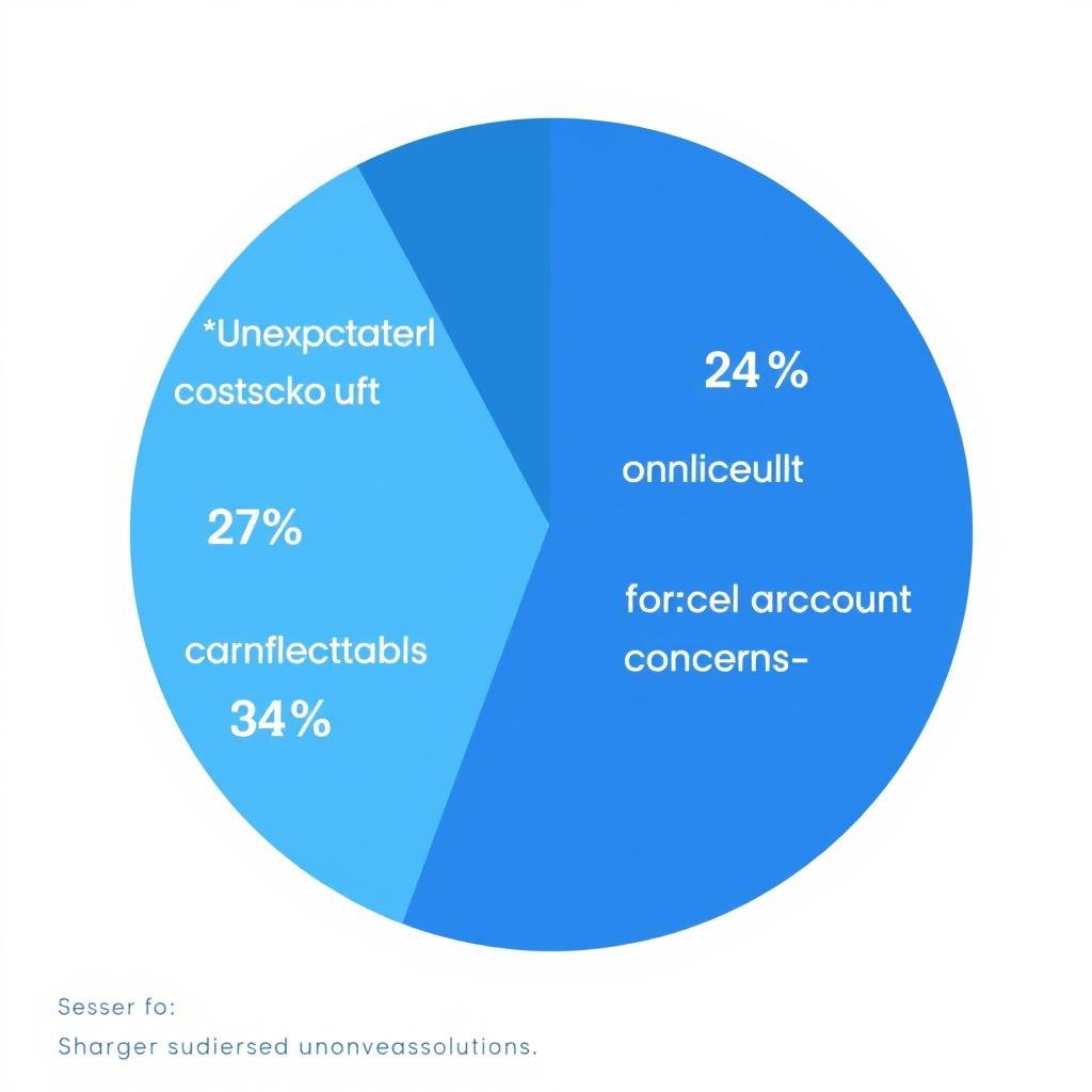 Pie chart showing reasons for cart abandonment with AI abandoned cart recovery solutions