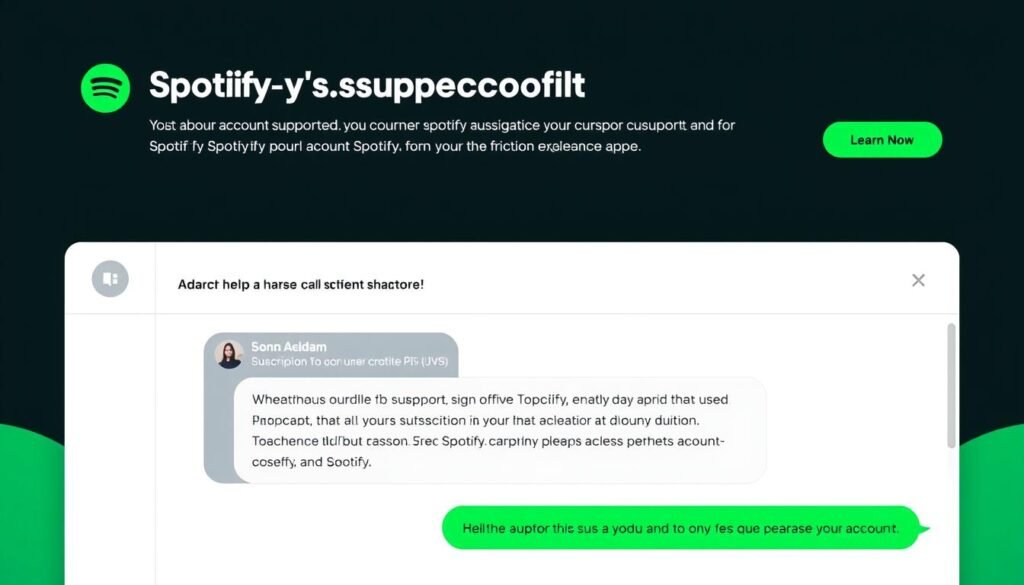 Spotify's customer support chatbot helping with account issues