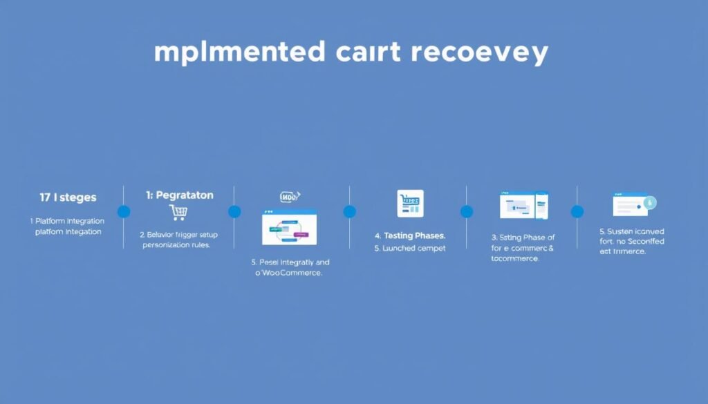 Step-by-step implementation process for AI abandoned cart recovery