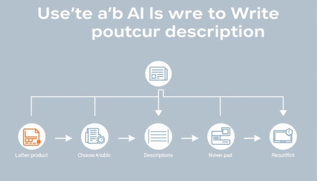 Step-by-step process of using AI to write product descriptions