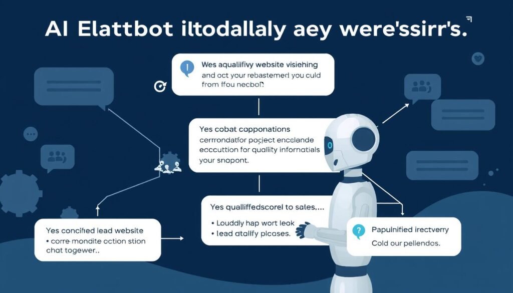 AI chatbot qualifying leads and answering customer questions to reduce artificial intelligence customer acquisition cost