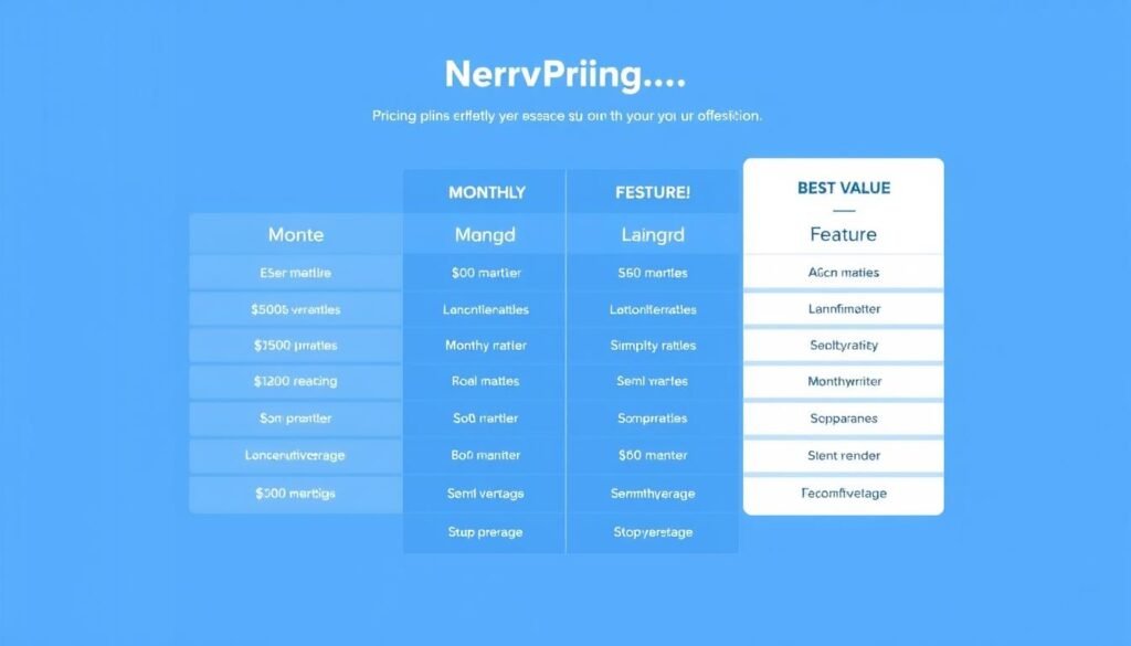 NeuronWriter pricing plans comparison showing features and costs