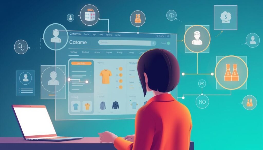 AI personalization engine optimizing e-commerce product recommendations and content