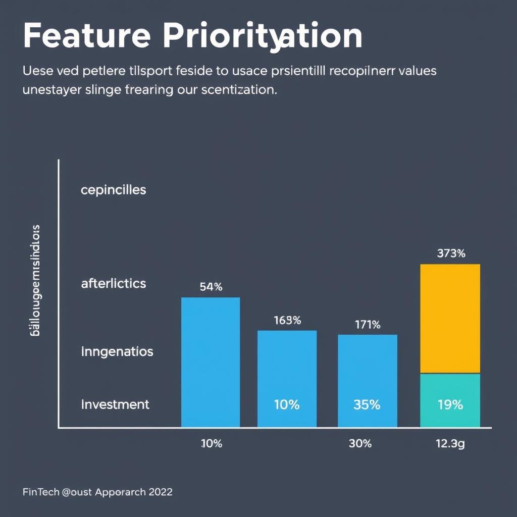 Chart showing feature prioritization results from the FinTech app customer research Chart showing feature prioritization results from the FinTech app customer research