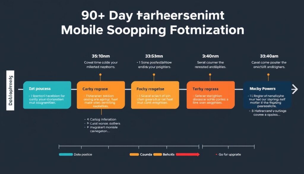 90-day implementation roadmap for improved mobile shopping experience