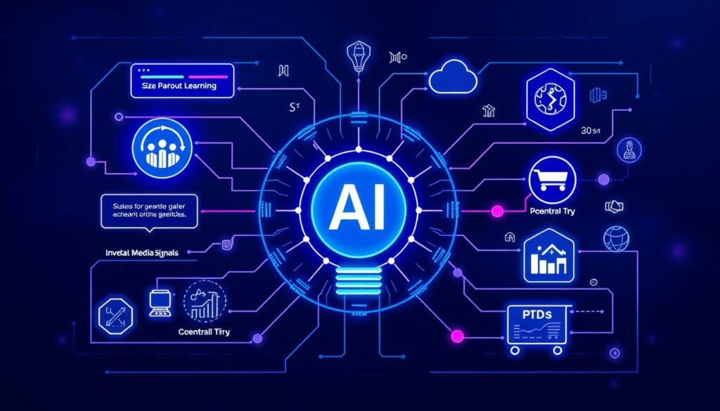 AI inventory management system analyzing data and making predictions