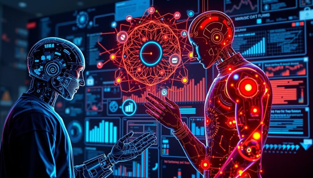 Collaborative intelligence between humans and AI analytics systems