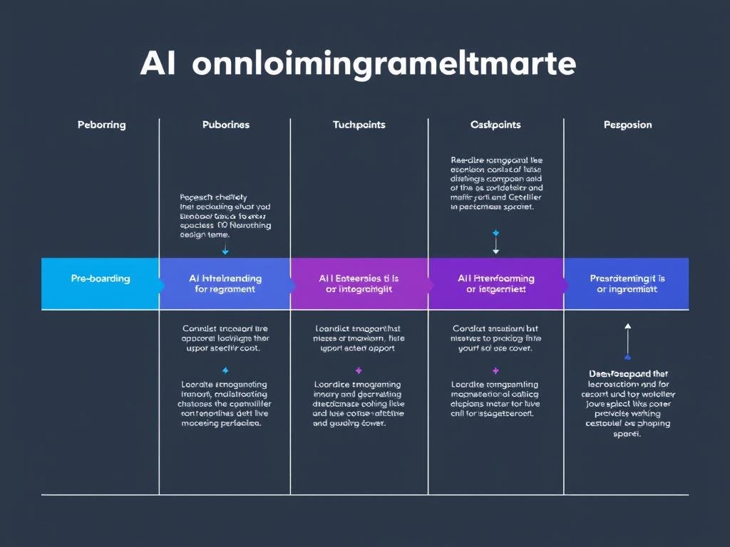 Employee experience journey map for AI onboarding implementation