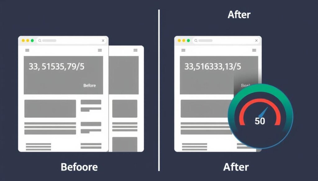 Mobile page speed optimization showing improved load times for better mobile shopping experience