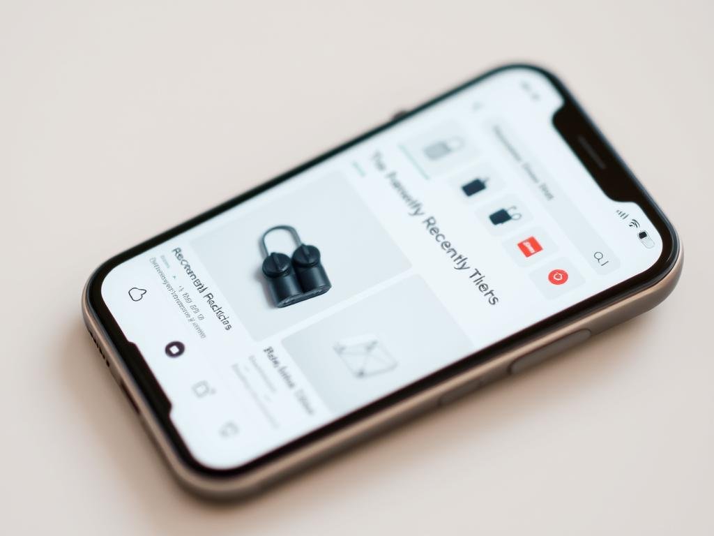 Mobile personalization example showing improved mobile shopping experience