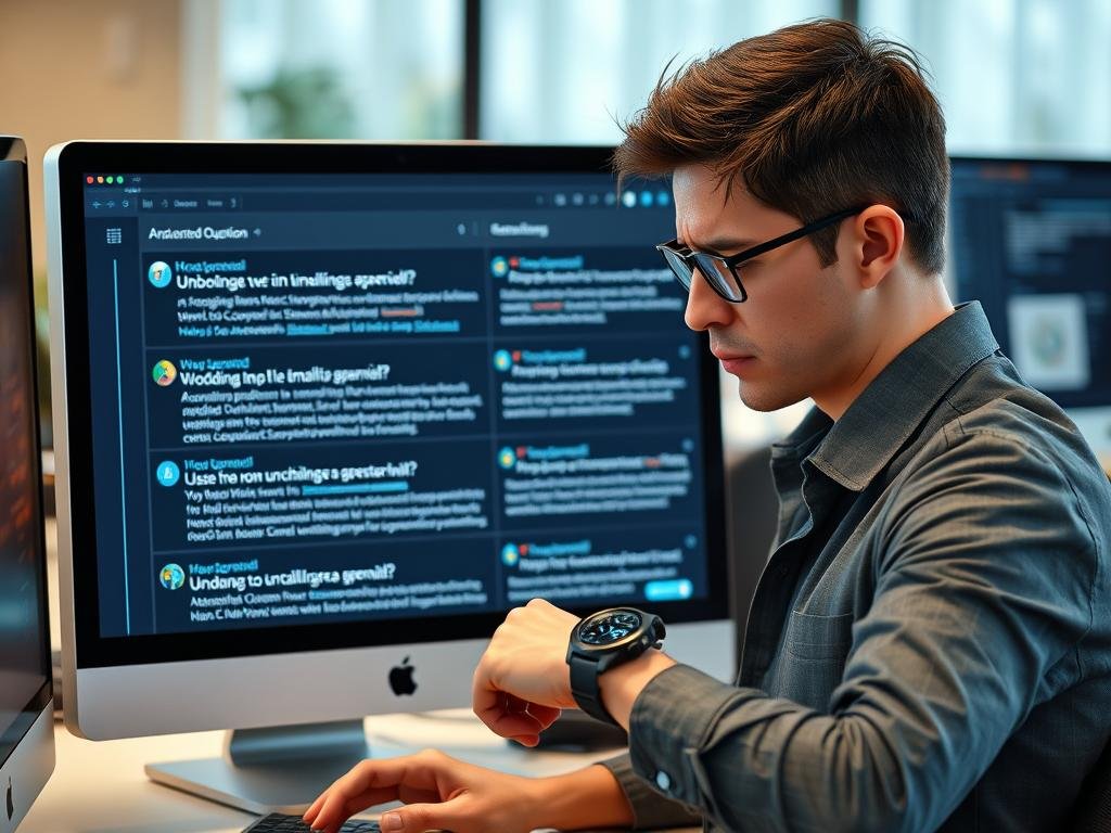 New hire waiting for responses to onboarding questions with unanswered emails on screen